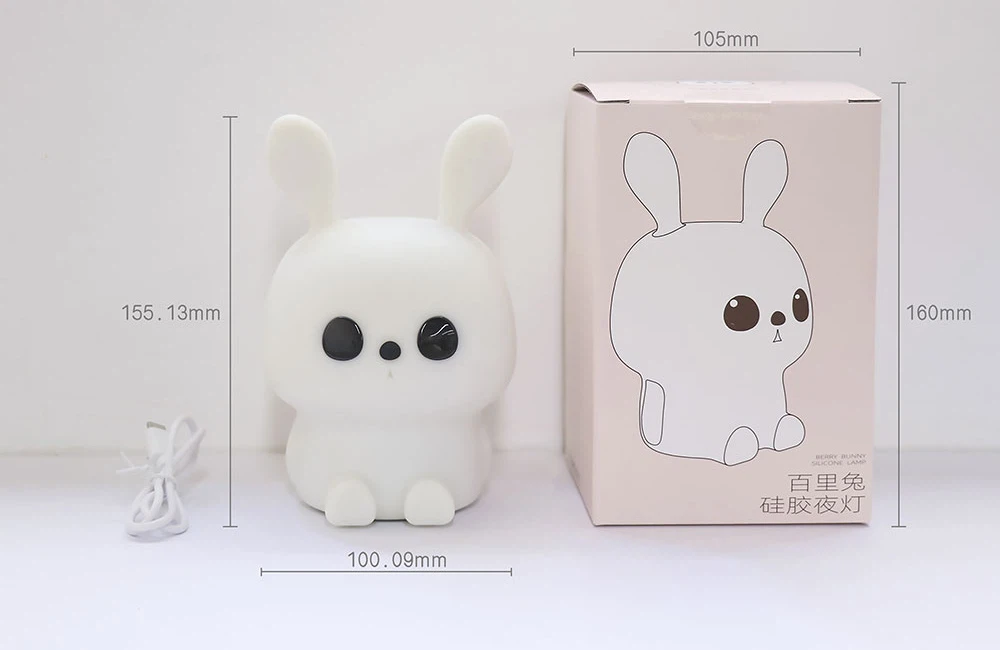 Soft Silicone Rabbit Night Light